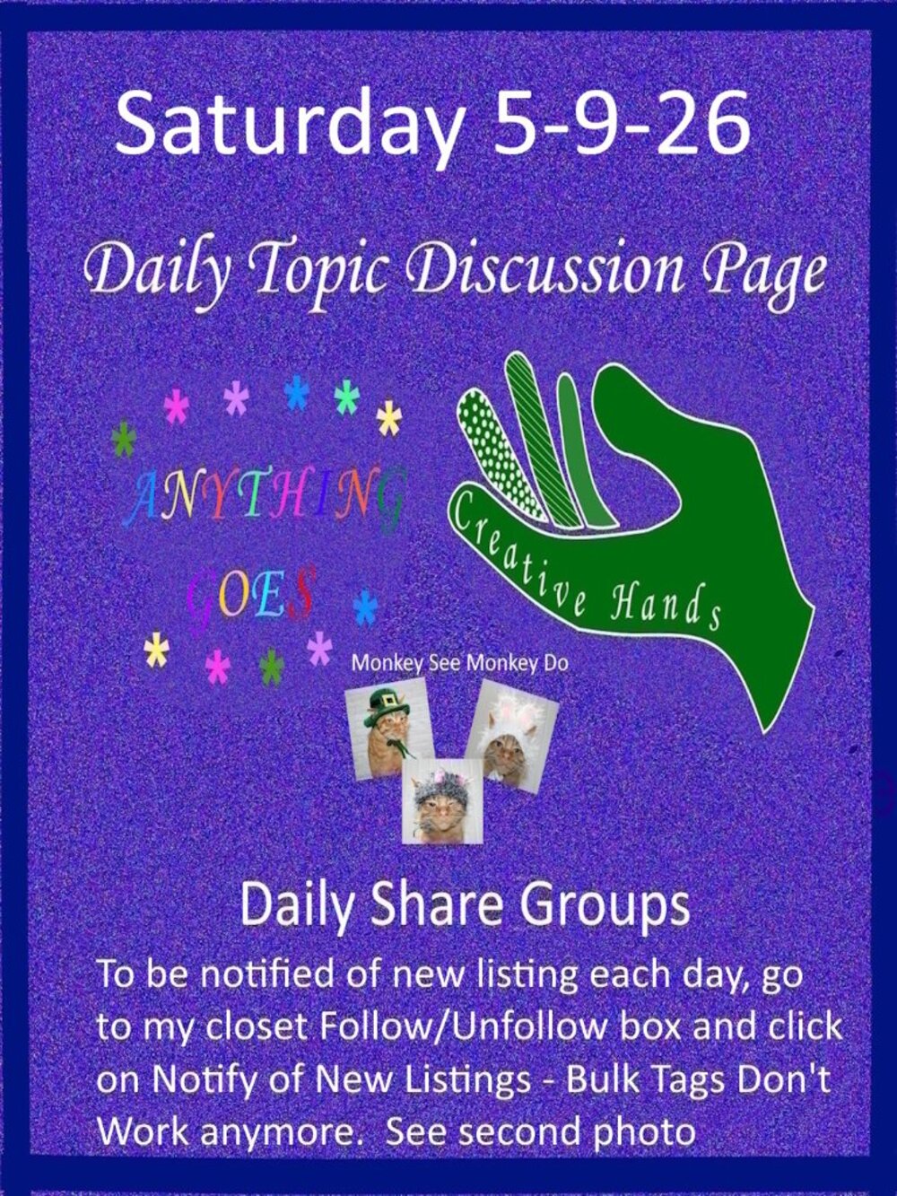 Saturday 5-9-26 Share Groups - Part Two - Daily Topic Discussion